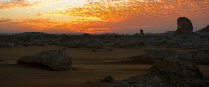 désert blanc en Egypte